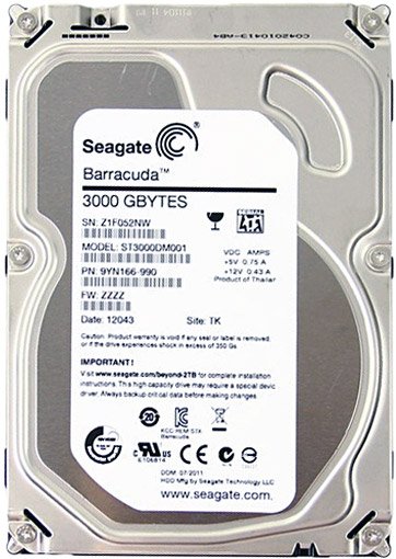 

Жесткий диск Seagate Barracuda 3TB (ST3000DM001)