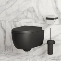 Сиденье для унитаза Ambassador Abner 102T20201 (черный матовый)