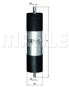 

Топливный фильтр Mahle Knecht KL658
