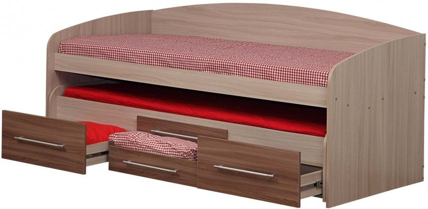 

Кровать с выдвижным спальным местом Олмеко Адель-5 80x190 (ясень шимо темный/ясень шимо светлый)