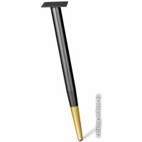 Кухонный стол Sheffilton SHT-ТU14/ЛДСП 60/60 (чёрный муар/золото/дуб сонома)