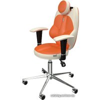 Офисное кресло Kulik System Trio (оранжевый/белый)