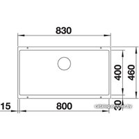 Кухонная мойка Blanco Subline 800-U (шампань) 523147