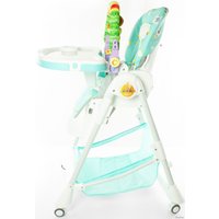 Высокий стульчик ForKiddy Podium Toys 0+ (два чехла +х/б вкладыш, бирюзовый)