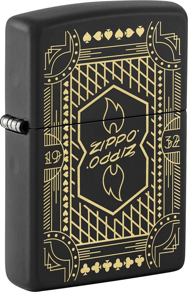 Зажигалка Zippo Lines Design Black Matte 46483