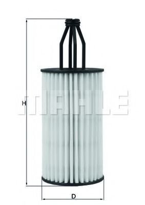 

Масляный фильтр Mahle Knecht OX814D