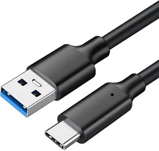 Кабель Zarrumi USB Type-C - USB Type-A PD 60W (0.3 м, черный)