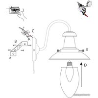 Бра Arte Lamp Fisherman A5518AP-1AB