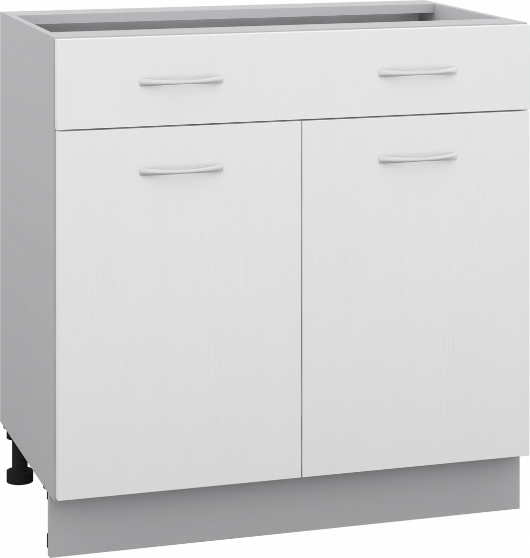 

Шкаф напольный Кортекс-мебель Корнелия Лира НШ80р1ш без столешницы (белый)