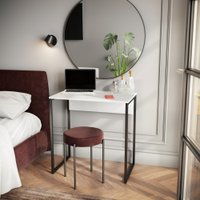 Стол Soma СПМ-5 Metal (белый/черный)