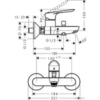 Смеситель Hansgrohe Logis E ВМ 71415000