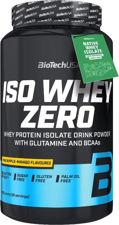 

Протеин сывороточный (изолят) BioTech USA Iso Whey Zero (ананас/манго, 908 г)