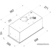 Кухонная вытяжка Ciarko Brutto 600 (белый)
