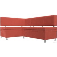 Угловой диван Лига диванов Стайл левый 114521L (микровельвет коралловый)