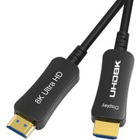 Кабель USBTOP Optical UltraHD 8K v2.1 HDMI - HDMI (10 м, черный)