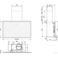 Кухонная вытяжка Faber Glam Fit 55 GR 330.0576.470