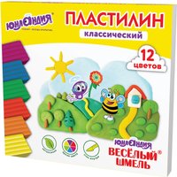 Пластилин Юнландия Веселый шмель 106431 (12 цв) в Гомеле