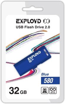 

USB Flash Exployd 580 32GB (синий) [EX-32GB-580-Blue]