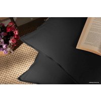 Евро комплект постельного белья Arya Natural Stone Washed 8680943228192 (черный)