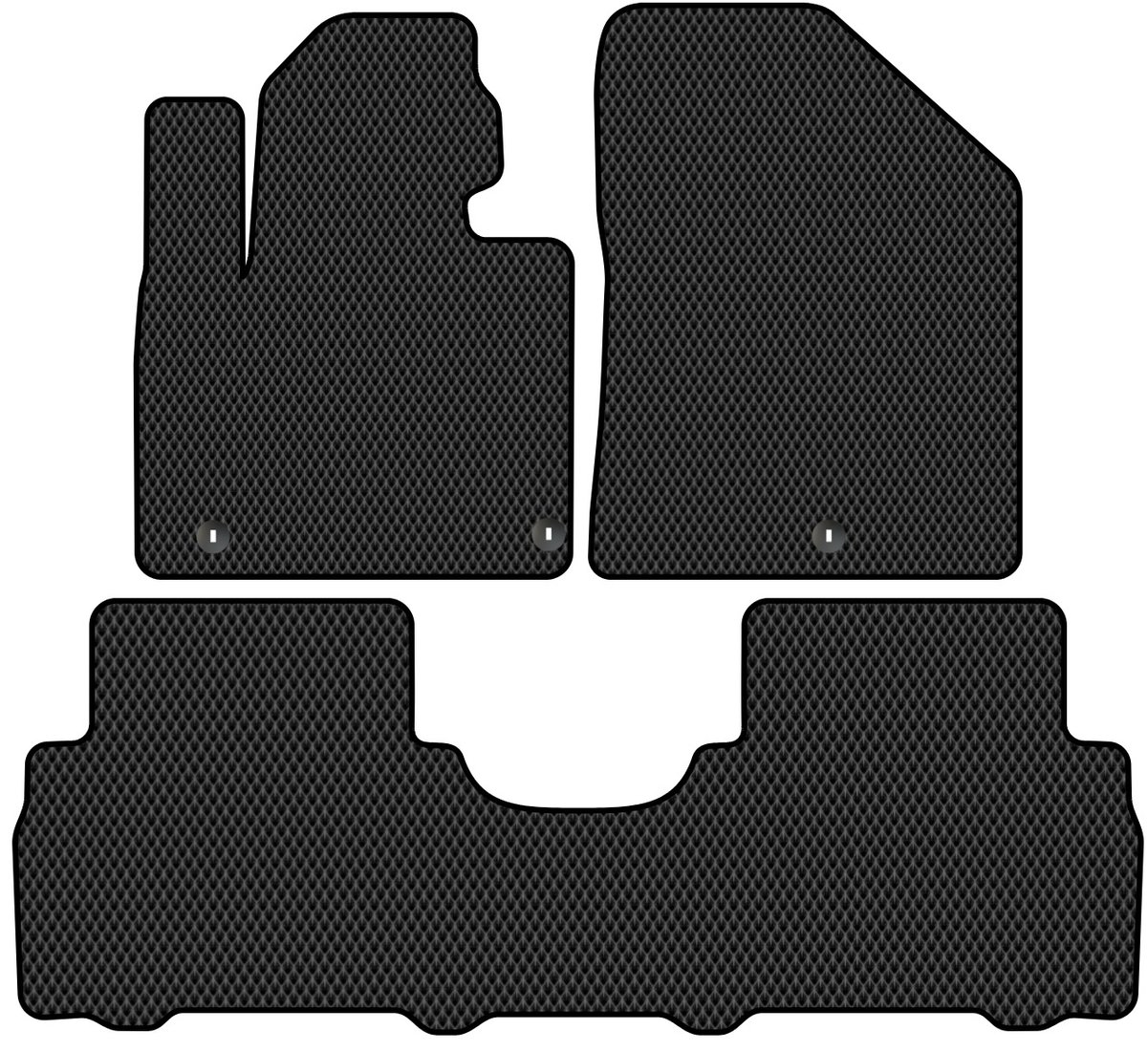 

Комплект ковриков для авто Alicosta Kia Sorento Prime III (suv 5 мест / UM) 2014 - 2020 (черный, ромб)