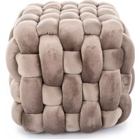 Пуфик Signal Faris Velvet (темно-бежевый)