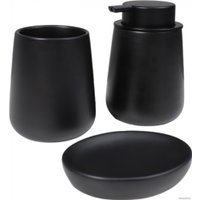 Набор аксессуаров для ванной AksHome Bao (3шт, графит) в Витебске