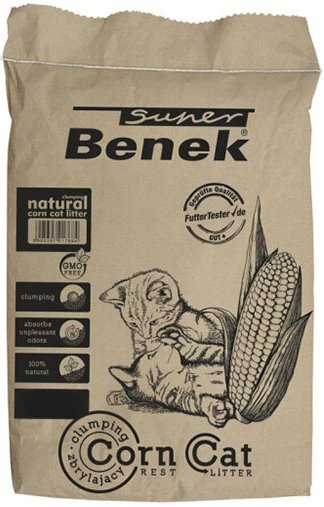 

Наполнитель для туалета Super Benek Corn Cat 25 л