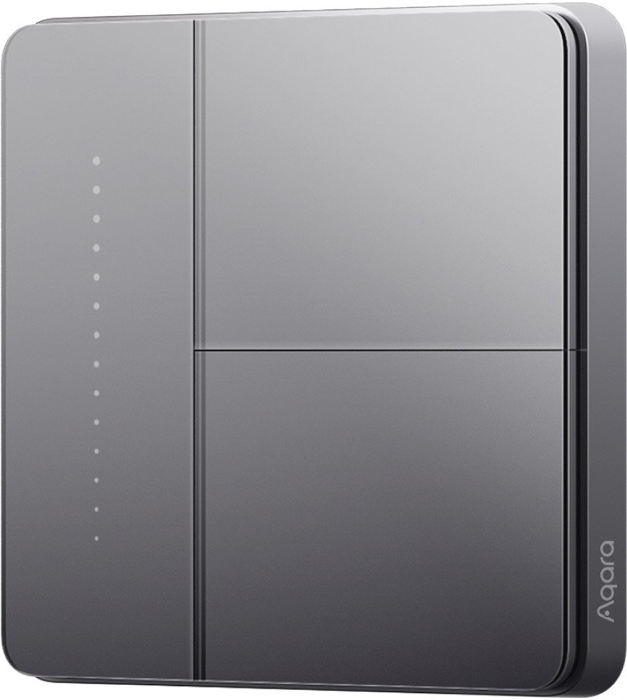 Умный выключатель Aqara Z1 Pro 2 клавиши (графитовый)