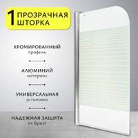 Стеклянная шторка для ванны Saniteco SN-21-Line 140x80