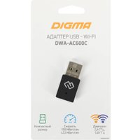 Wi-Fi адаптер Digma DWA-AC600C