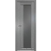 Межкомнатная дверь ProfilDoors 2.72XN L 70x200 (грувд серый/стекло графит)