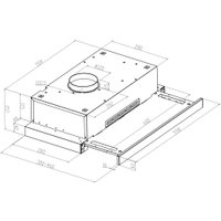 Кухонная вытяжка Meferi SLIDEBOX60WH Light