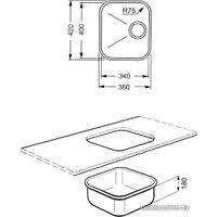 Кухонная мойка Smeg UM34