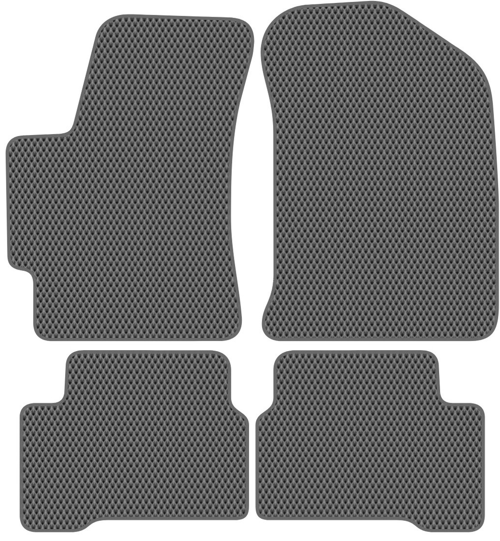 

Комплект ковриков для авто Alicosta Kia Rio II (хэтчбек 5 дв, седан / JB) 2005 - 2011 (серый, ромб)