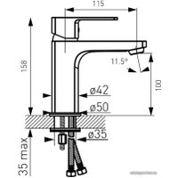 Смеситель Ferro Alba VerdeLine BLB2VL