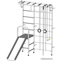 Детский спортивный комплекс Пионер С107М (белый/серый)