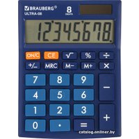 Бухгалтерский калькулятор BRAUBERG Ultra-08-BU 250508 (синий)