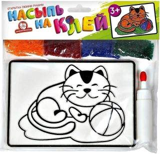 

Набор для создания поделок/игрушек Татой Насыпь на клей. Кот 1148К