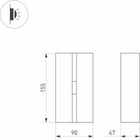 Уличный настенный светильник Arlight LGD-Stripe-3W Warm3000 029972