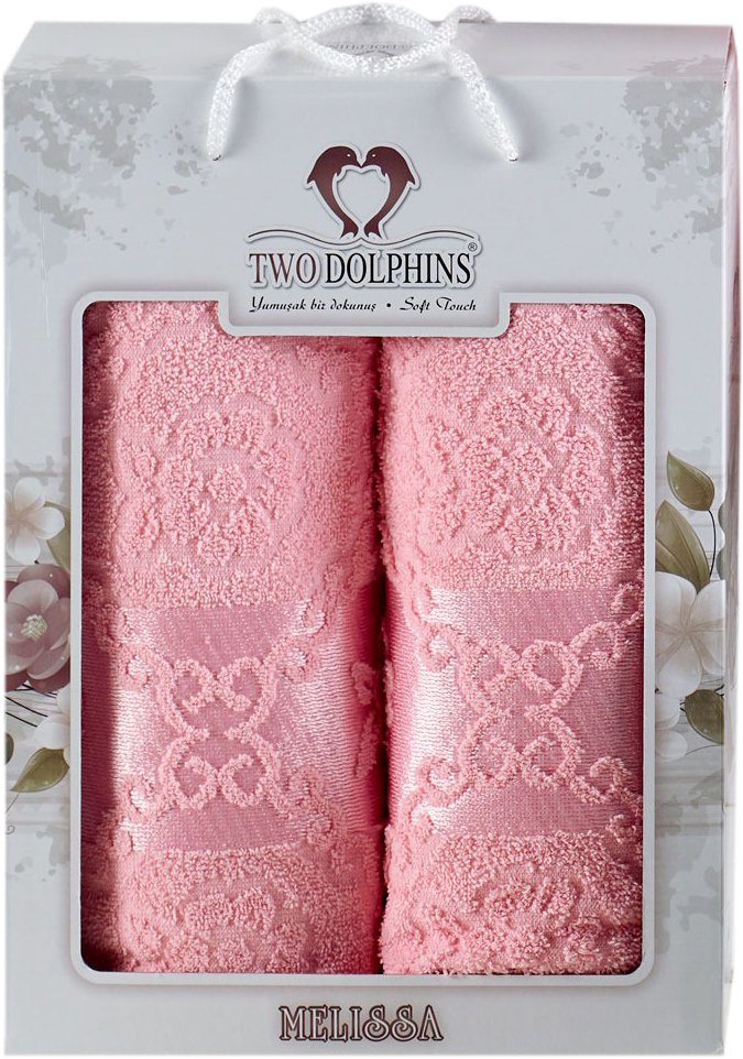 

Набор полотенец Two Dolphins Melissa 10701 (2 шт, в коробке, розовый)
