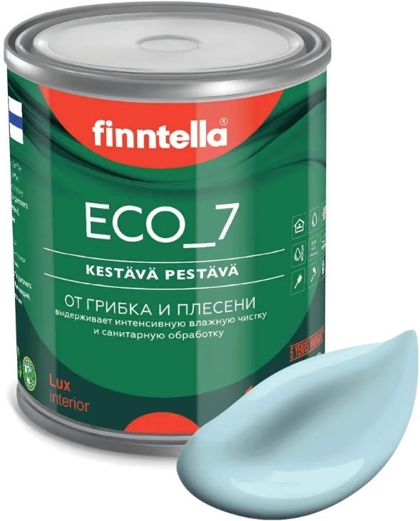 

Краска Finntella Eco 7 Jaata F-09-2-1-FL018 0.9 л (светло-голубой)