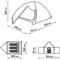 Треккинговая палатка RSP Outdoors Lake 3