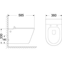 Унитаз подвесной Cerutti Spa Argentera Aria Pulse CT10590