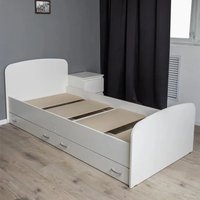 Кровать Doma Виктория 80x200 с ящиками (белый)