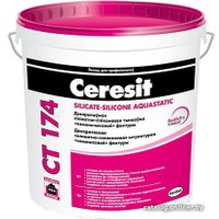 Выравнивающая штукатурка Ceresit CT 174 Фактура камешковая 1.5 мм (25 кг)