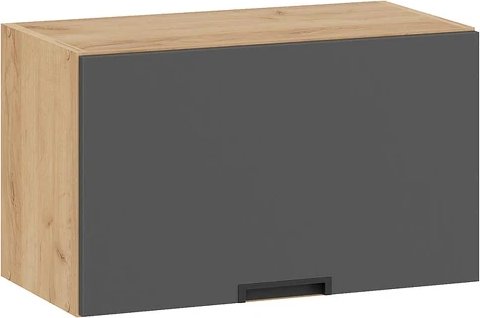 

Шкаф навесной Трия Гренада 1В6Г с одной откидной дверью (дуб крафт золотой/холст вулкан)