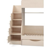 Двухъярусная кровать Можга Капризун 6 с ящиками Р443 (дуб млечный)