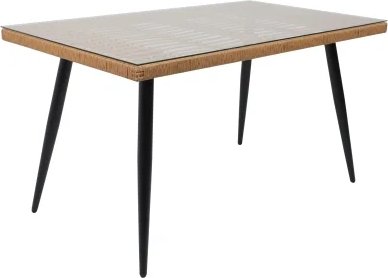 

Стол AksHome Bergamo 140x80x75 (сталь-черная/стекло)