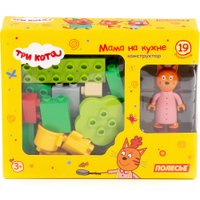 Конструктор Полесье Макси. Три кота. Мама на кухне 75861 (19эл)