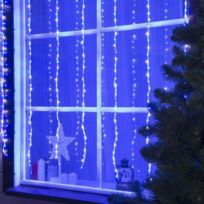

Световой дождь Luazon Водопад 400 LED 2х1.5 м (синий) 1080185